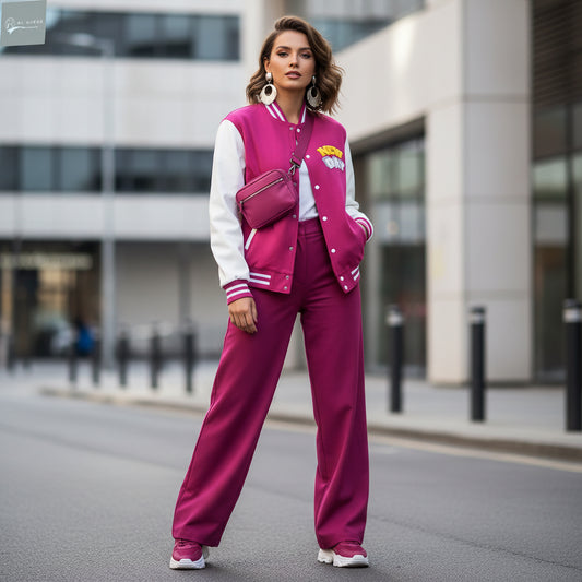 Letterman Jacket - Retro Varsity Style Outerwear Printify