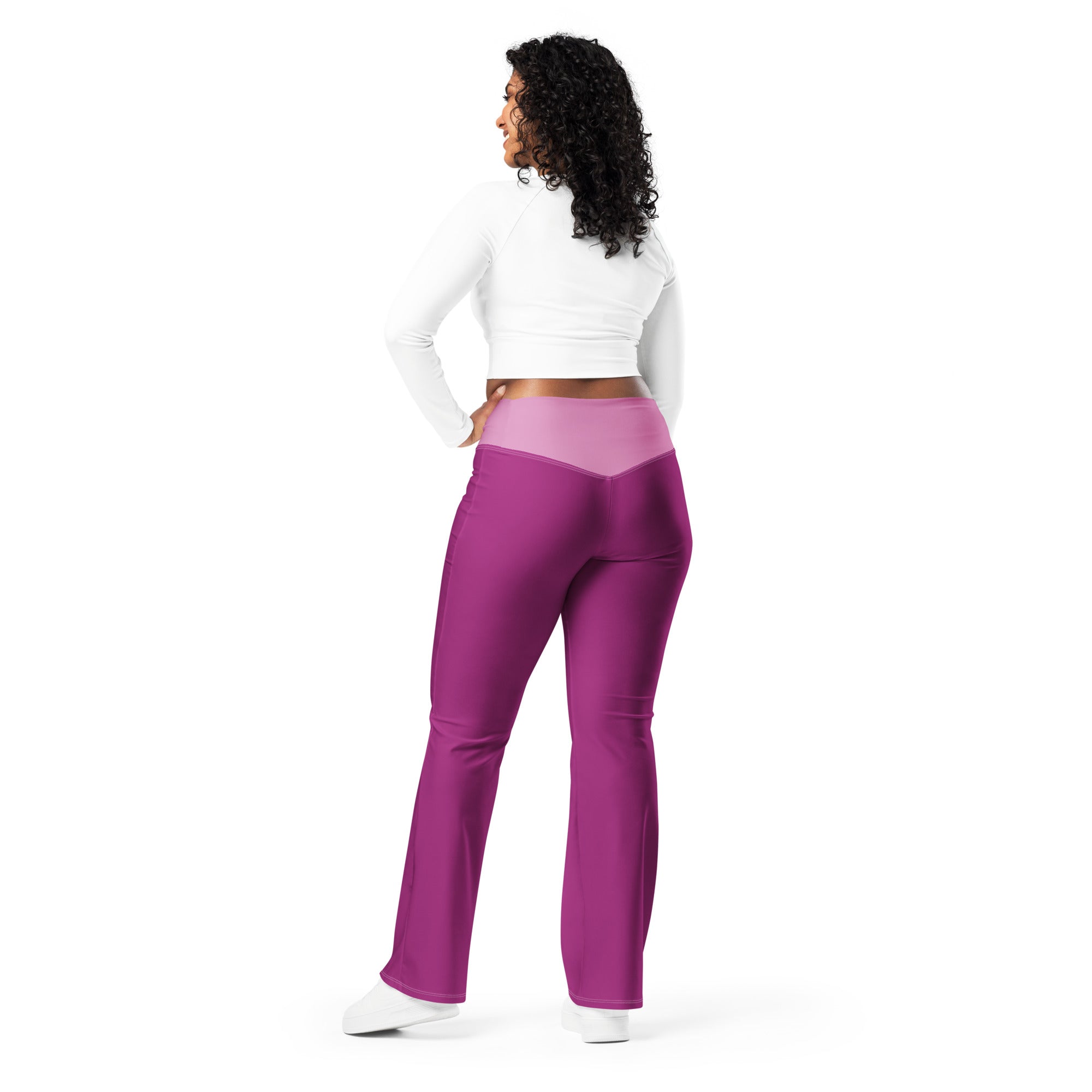 TOV Leggings mit Schlag | VIBES (Pink)