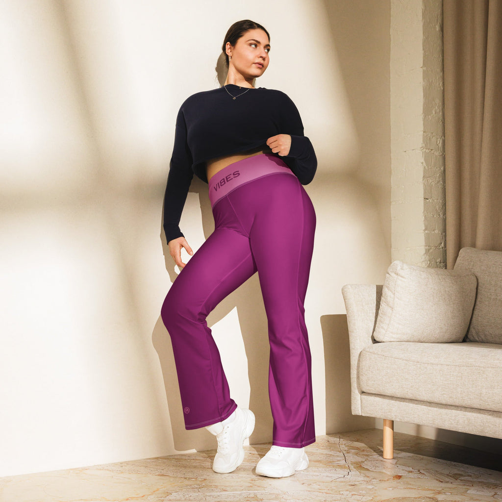 TOV Leggings mit Schlag | VIBES (Pink)