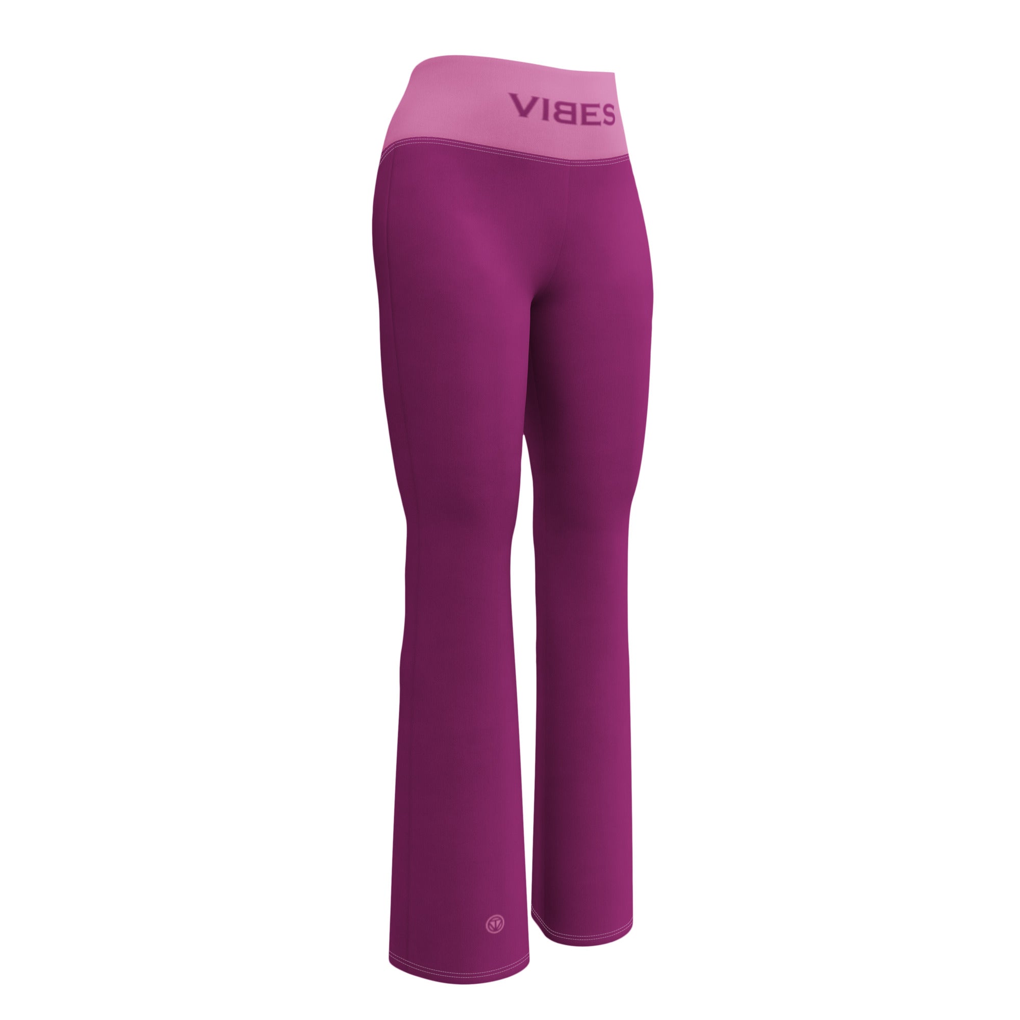 TOV Leggings mit Schlag | VIBES (Pink)