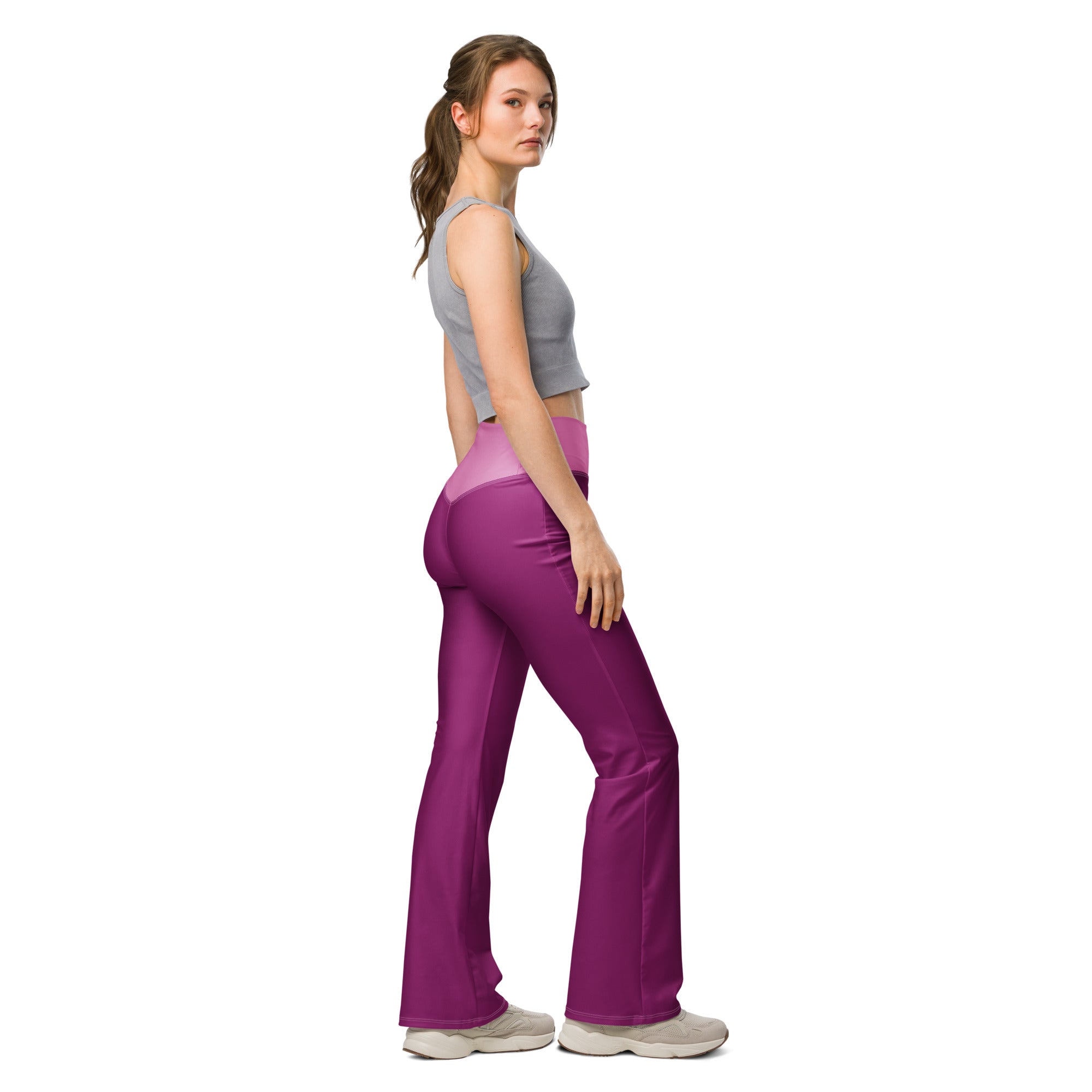 TOV Leggings mit Schlag | VIBES (Pink)